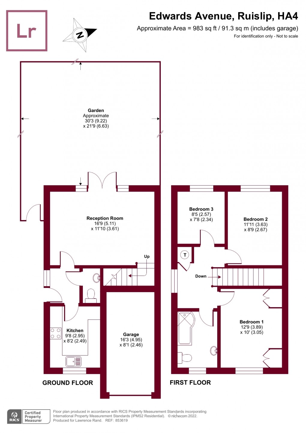 Floorplan for Ruislip, Middlesex