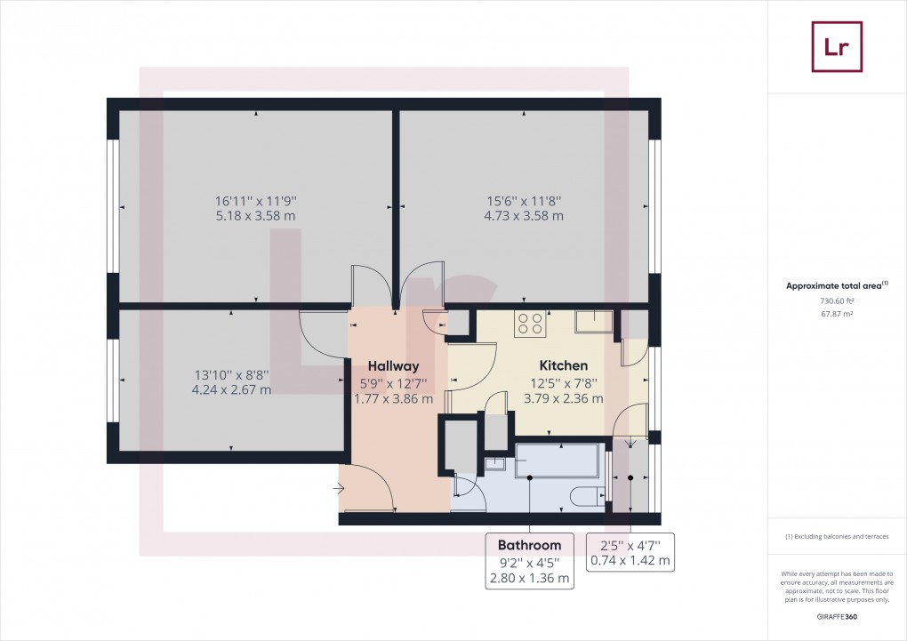 Floorplan for Northolt, Middlesex