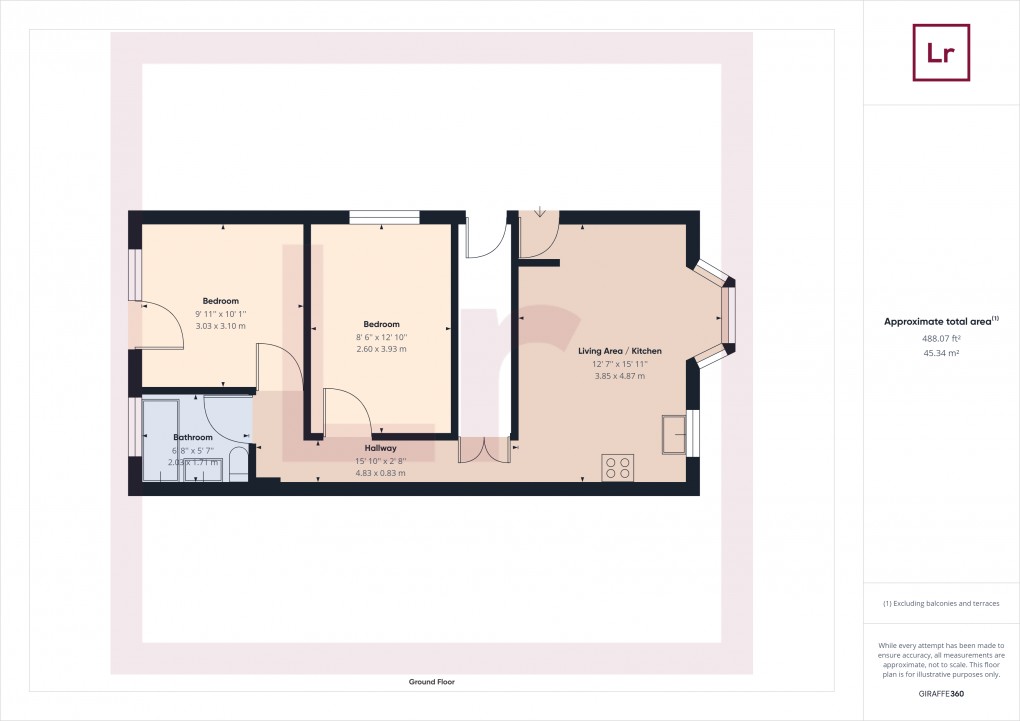 Floorplan for Northolt, Middlesex