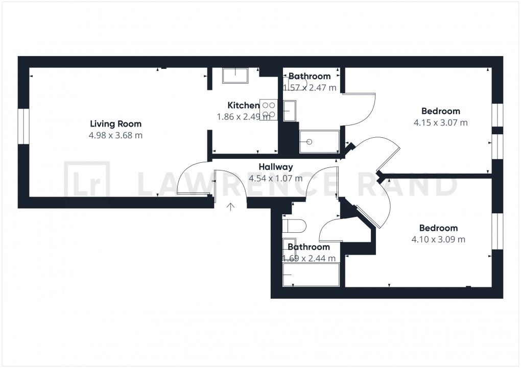 Floorplan for West End Road, Ruislip