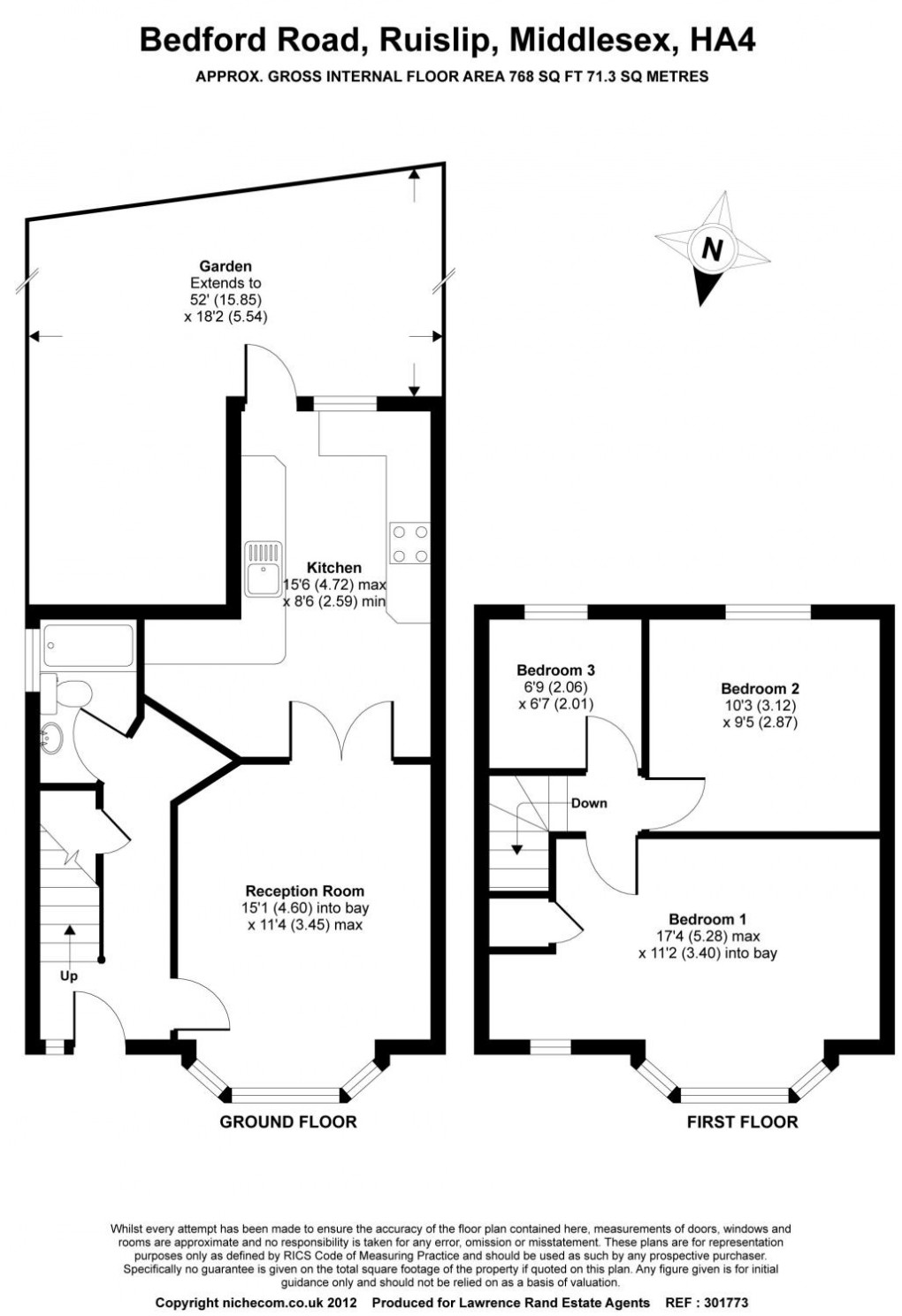 Floorplan for Ruislip