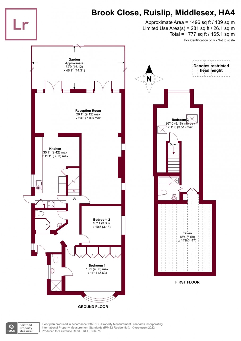 Floorplan for Ruislip