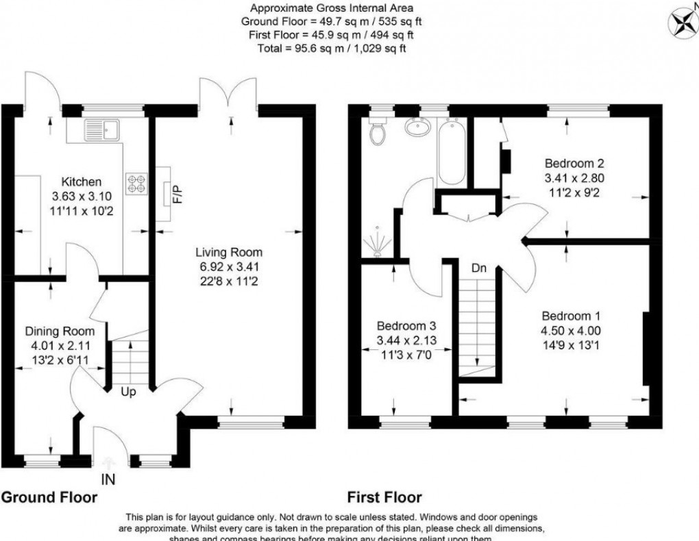 Floorplan for Amersham, Little Chalfont