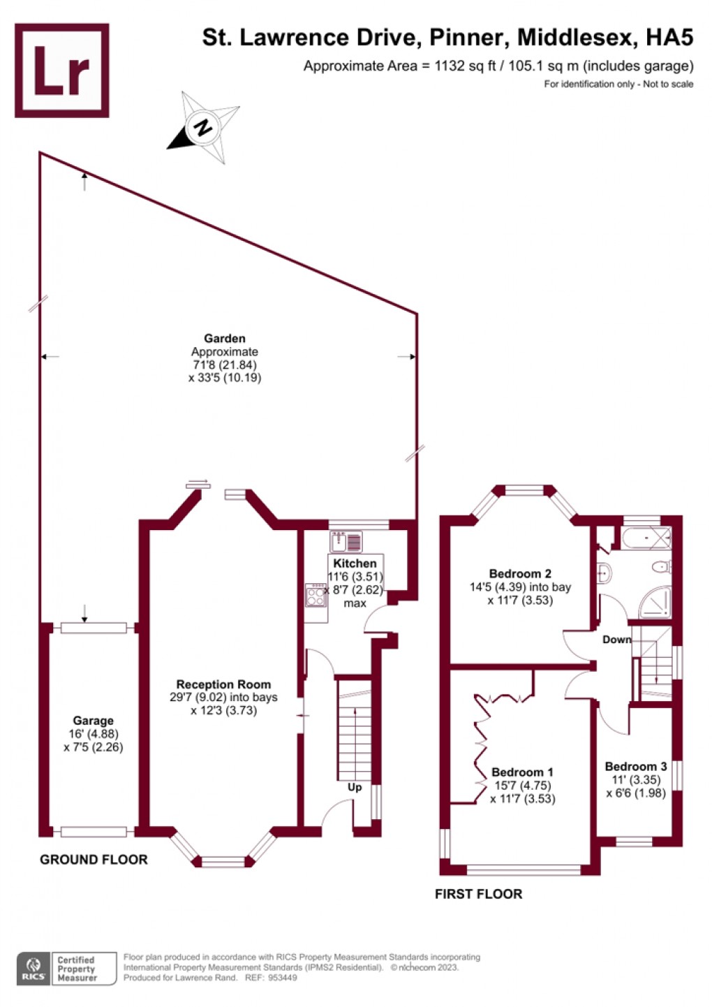 Floorplan for Pinner