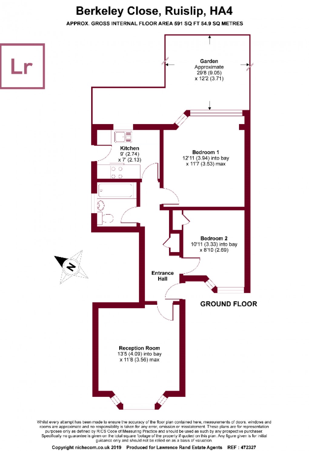 Floorplan for Ruislip, Middlesex