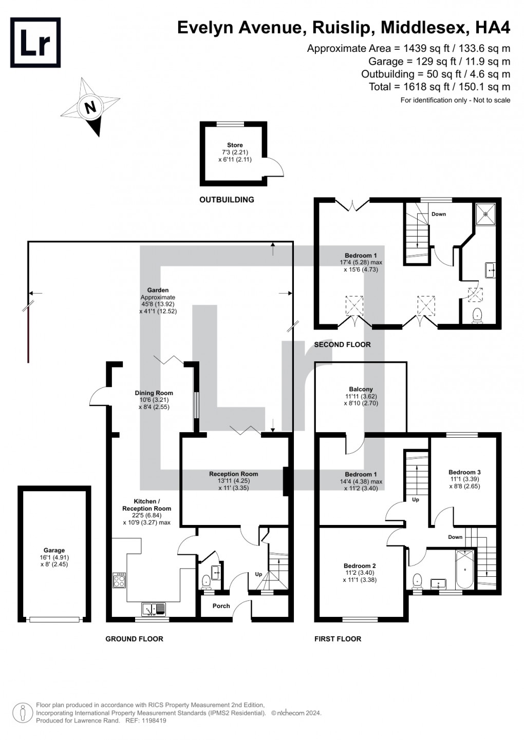 Floorplan for Ruislip, Middlesex