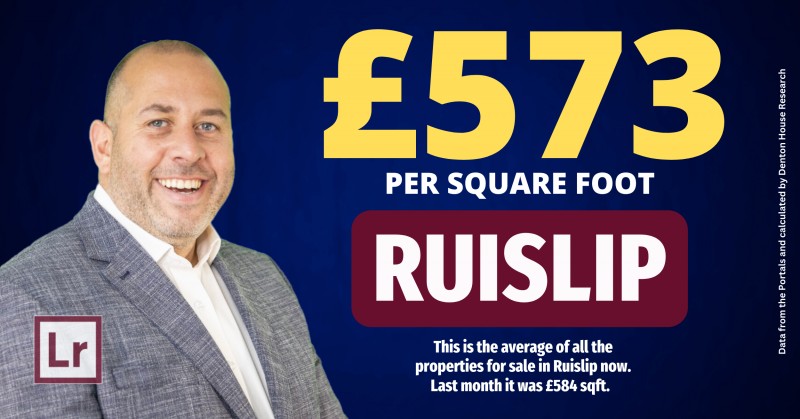 Welcome back to news of Ruislip’s property market!